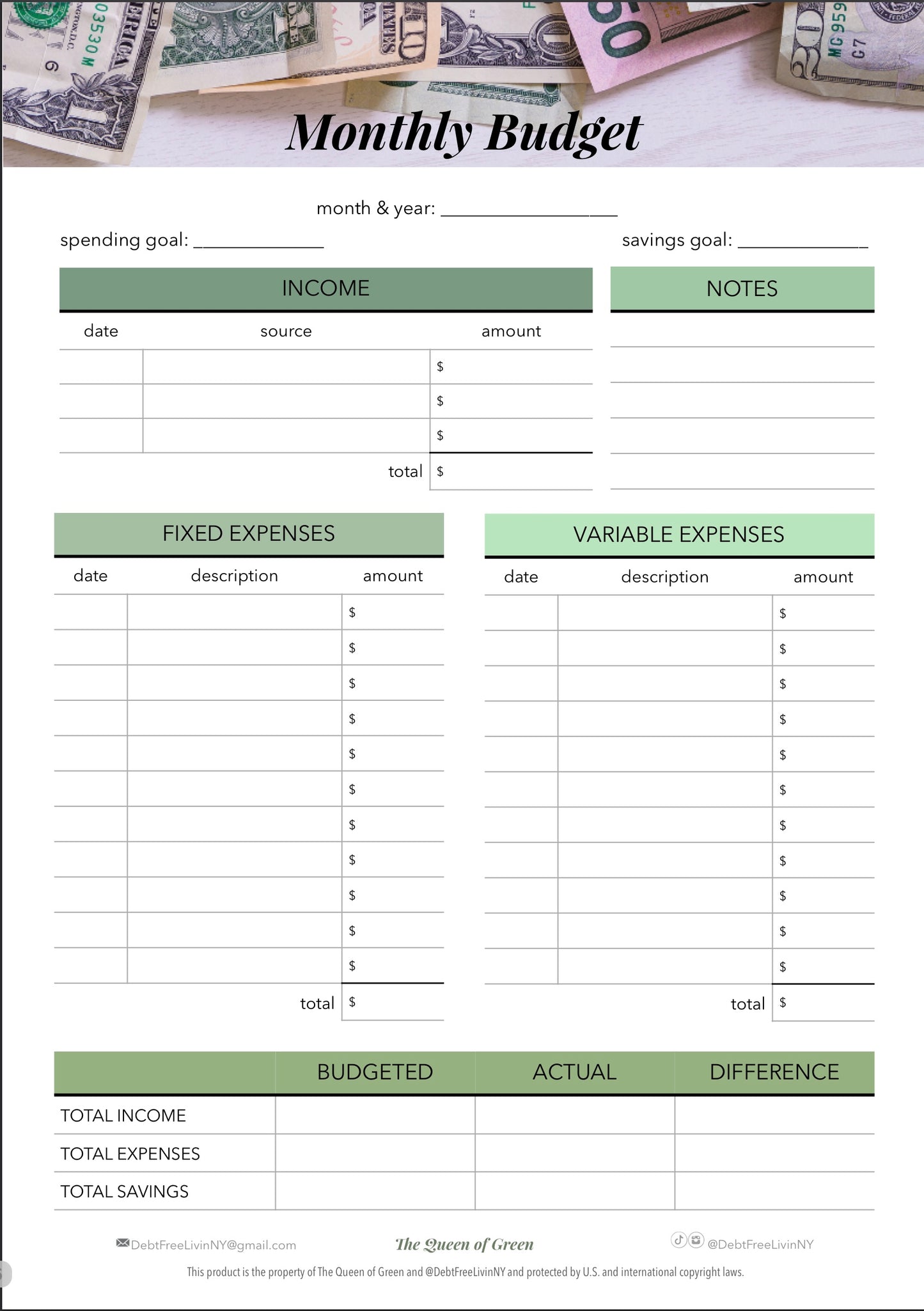 👑Budgeting Bundle Digital Files