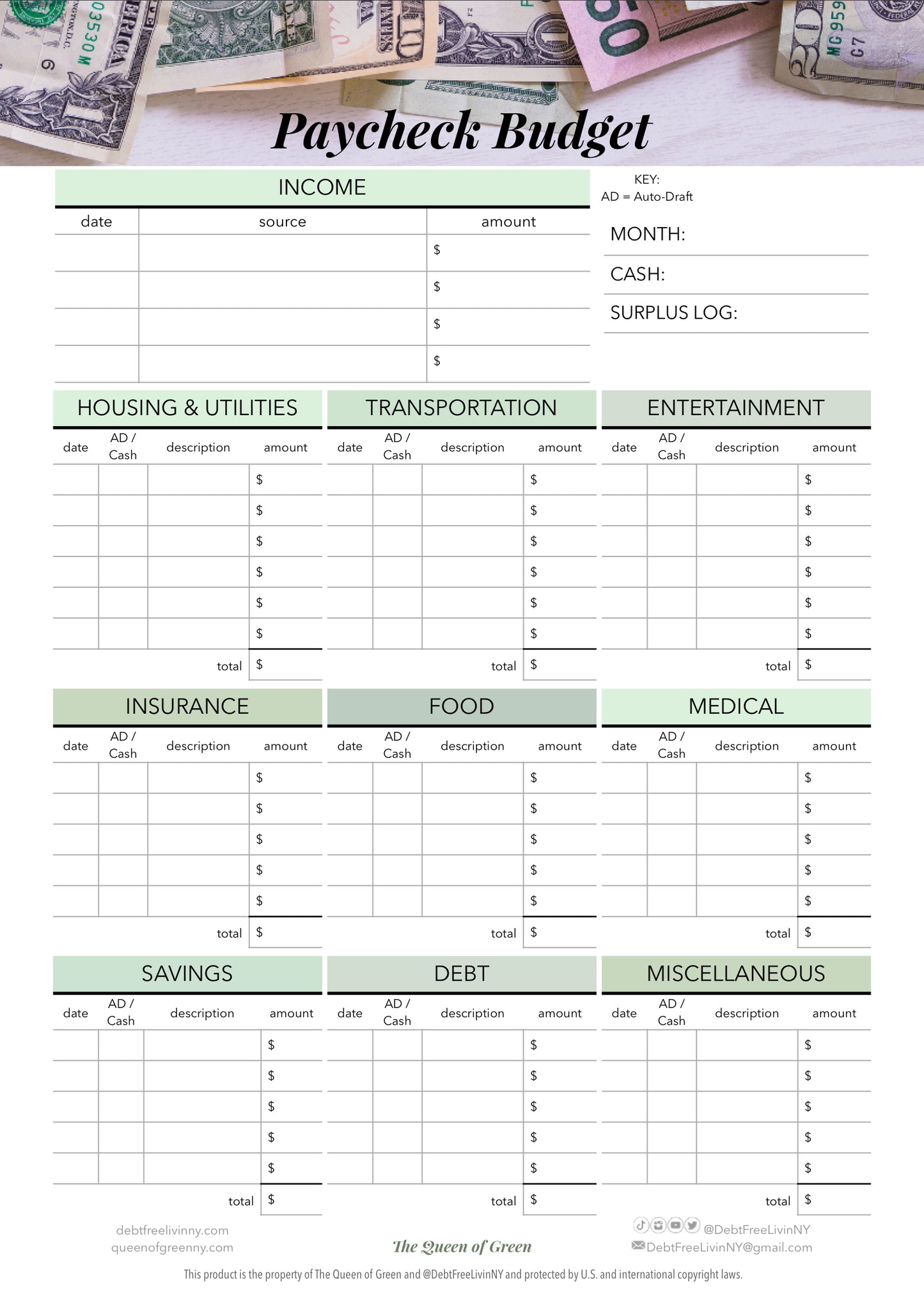 👑Budgeting Bundle Digital Files