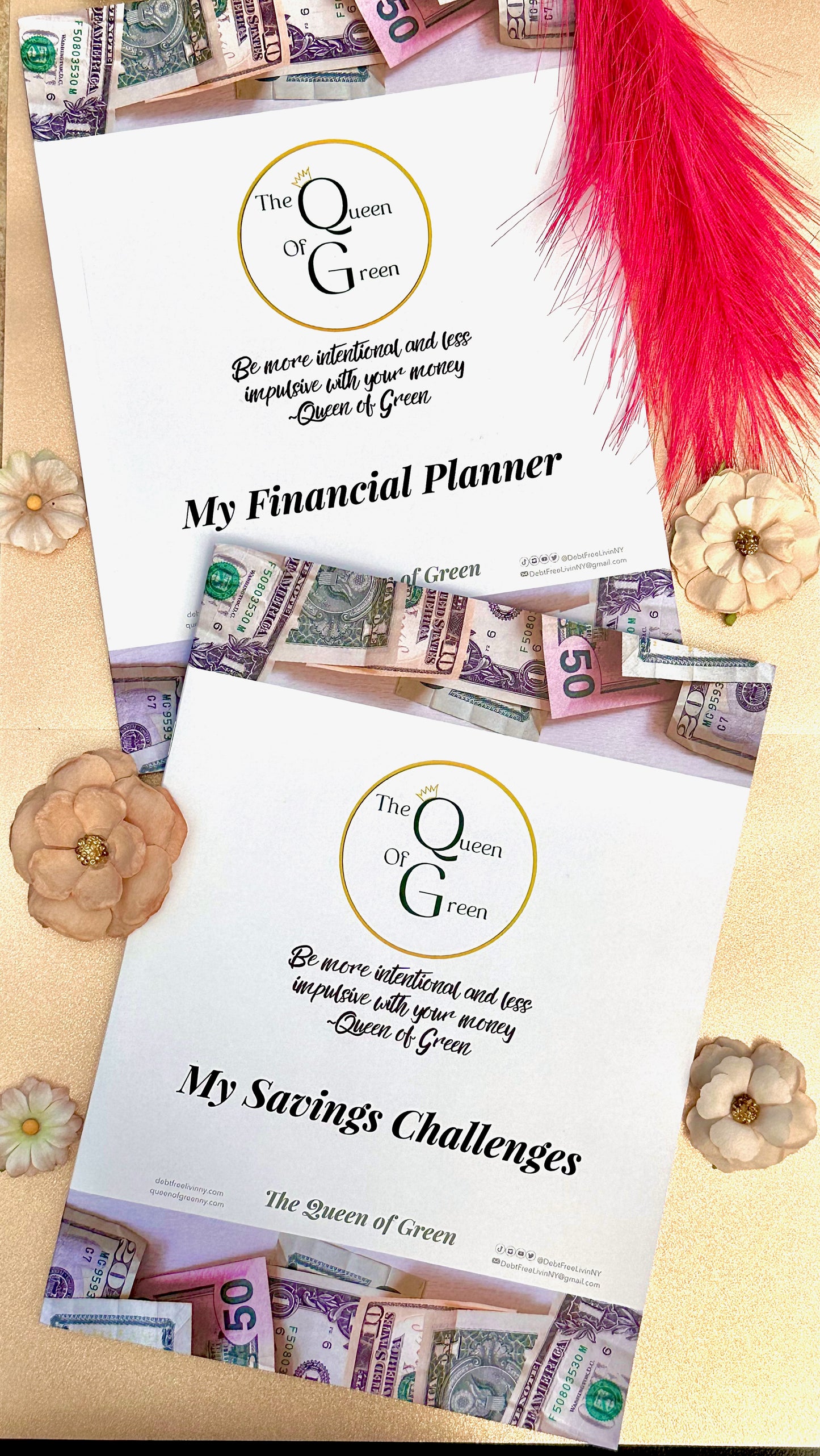 👑 Queen's Budgeting & Savings Challenge Workbooks *digital files included