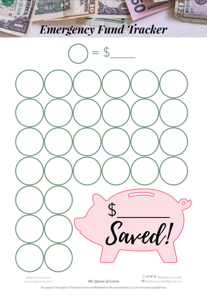 👑 Queen's Budgeting & Savings Challenge Workbooks