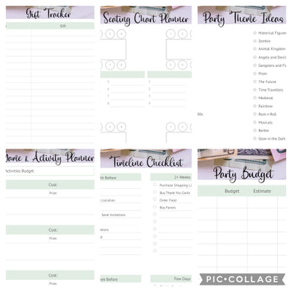 Party & Event Planner Digital File